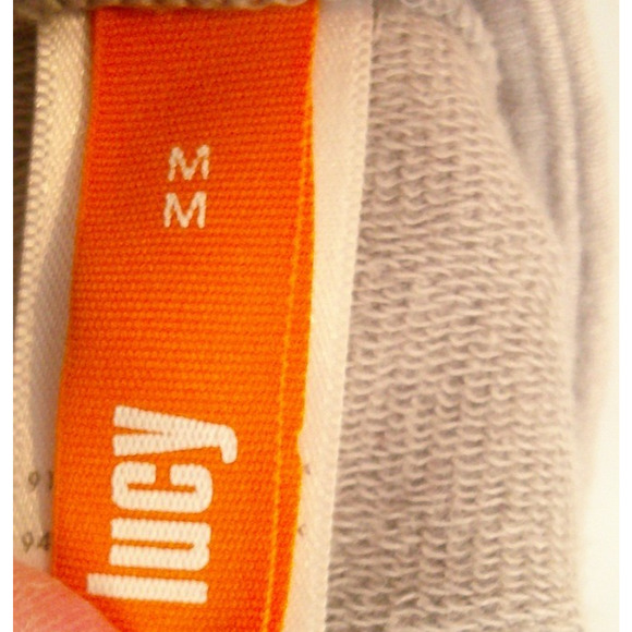 Lucy Women's Medium Gray Wrap Long Sleeve Shirt V-Neck - Picture 5 of 7